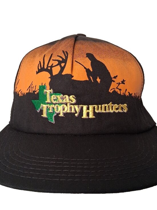 Texas Trophy Hunters Other - Vintage Texas Trophy Hunters Cap Hat Canvas Buck Deer Hunter Hunter Field USA
